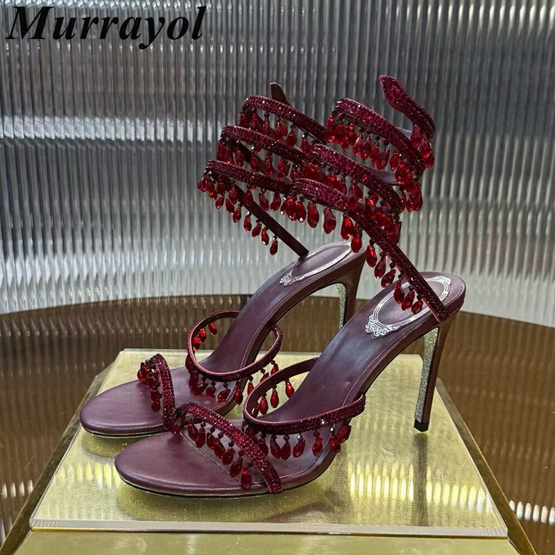 Women'S Shoes Quality - Sandals Ankle Snake Shaped Strap Entanglement