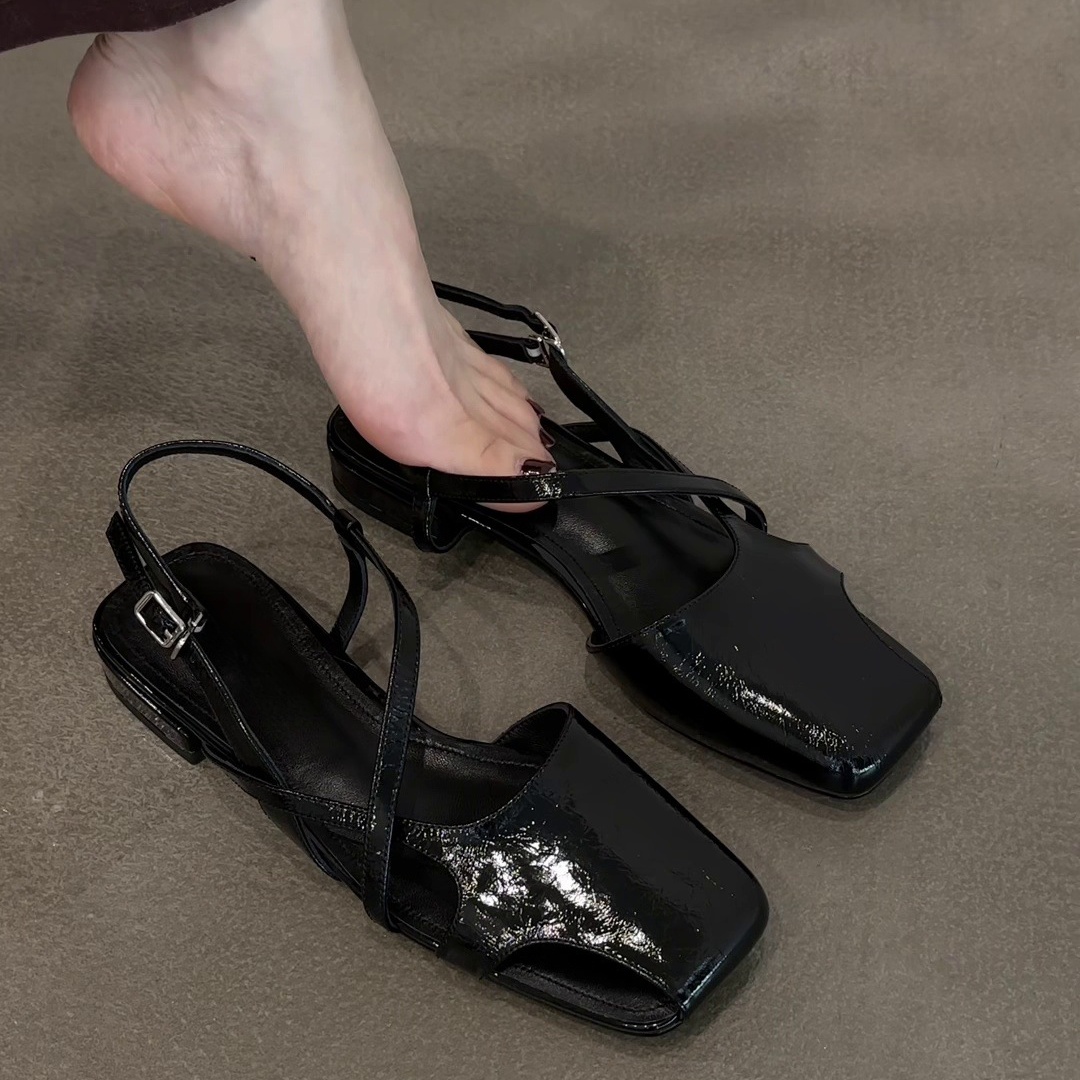 Fashion Patent Leather Sandals - огляд і ціна Women'S Shoes Clogs