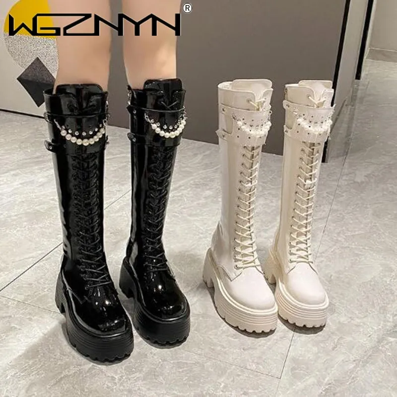 Winter Leather Warm Plush Boot - огляд і ціна Knee High Boots Women
