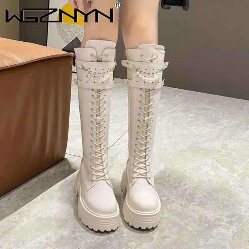 Winter Leather Warm Plush Boot - огляд і ціна Knee High Boots Women