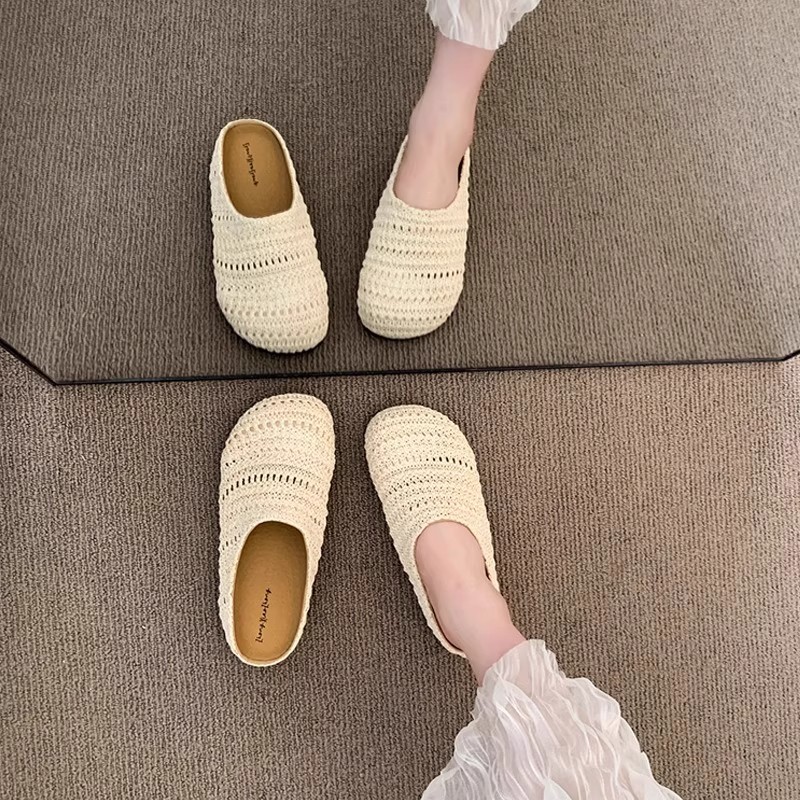 Women Raffia Woven Mule Slippe - огляд і ціна Mule Slip On