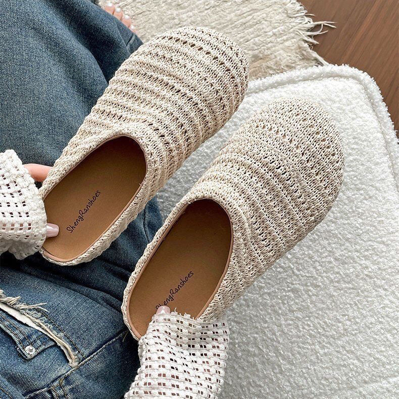 Women Raffia Woven Mule Slippe - огляд і ціна Mule Slip On
