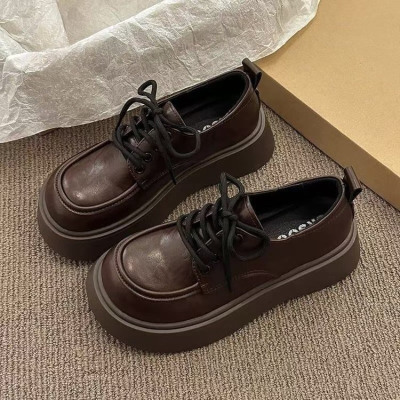 Women Vintage Brown Lace‑up Pl - огляд і ціна Oxford Lace Up Women