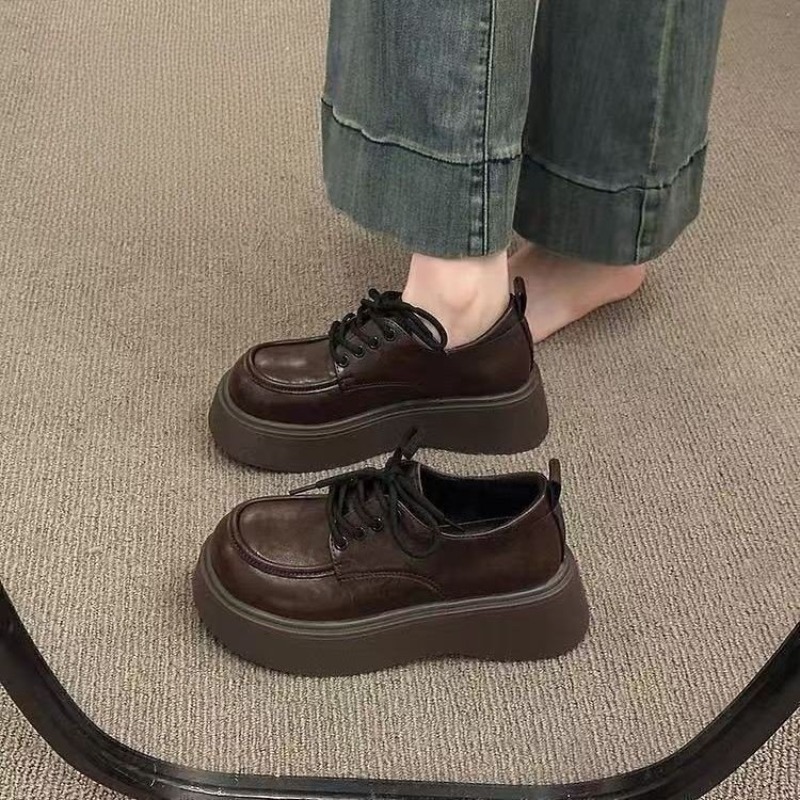 Women Vintage Brown Lace‑up Pl - огляд і ціна Oxford Lace Up Women