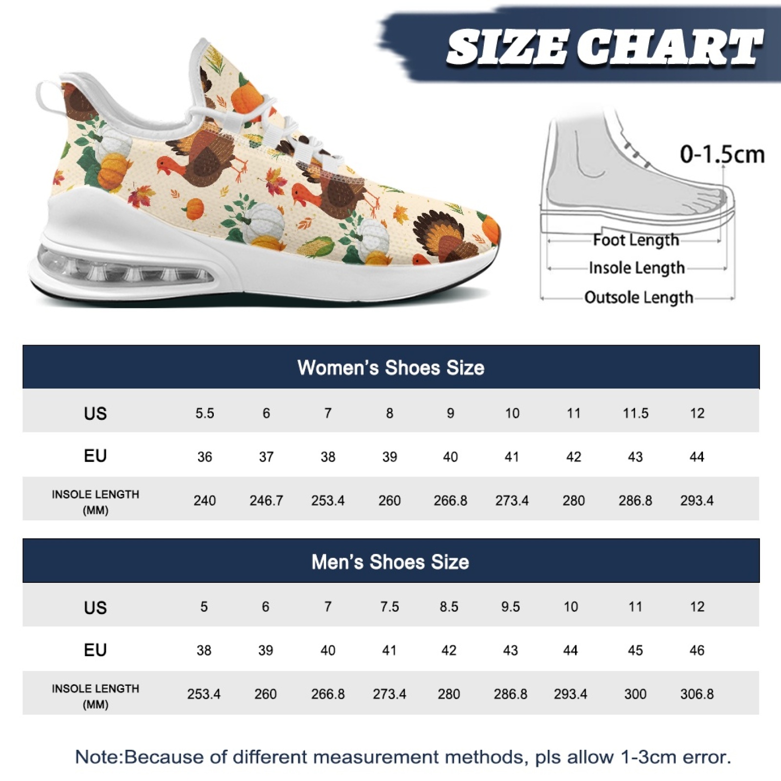 PENSTROLL Thanksgiving Turkey  - огляд і ціна Women Shoes Tennis