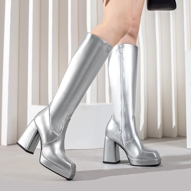 Green Winter Women Platform Kn - огляд і ціна Knee High Boots Women