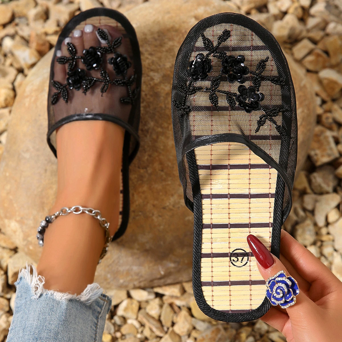 Ladies Mesh Closed Toe Slide S - огляд і ціна Mule Slip On